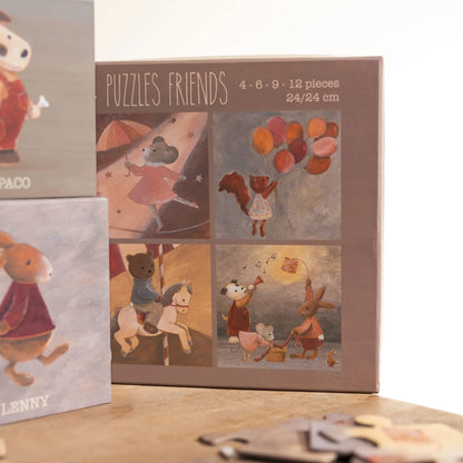 4 Puzzle Freunde - FSC-Karton - 3+ Jahre - Egmont Toys