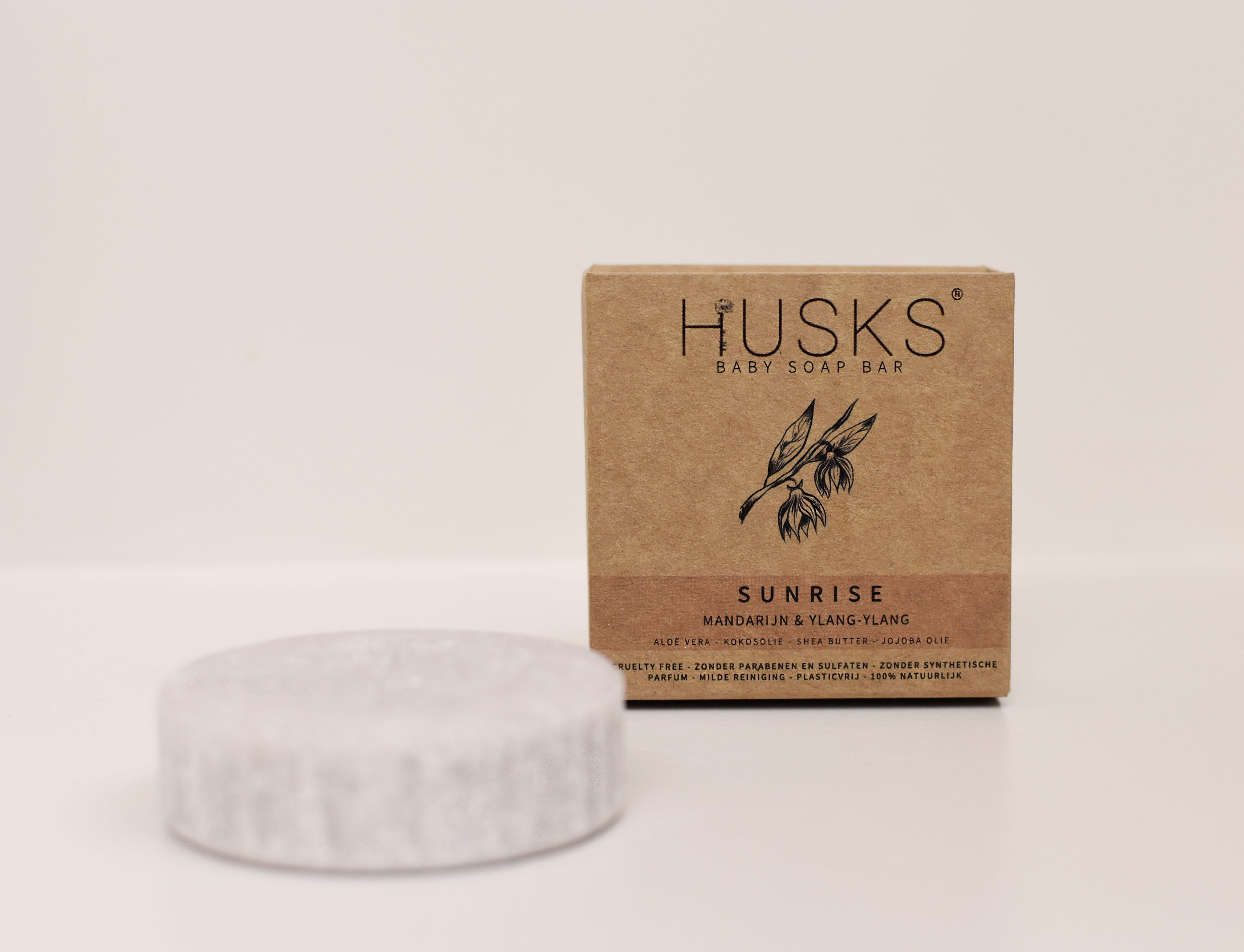 HUSKS - Baby Soap Bar - Sunrise - Aromatherapeutisch - 100 % natuurlijk - zeep voor doosje