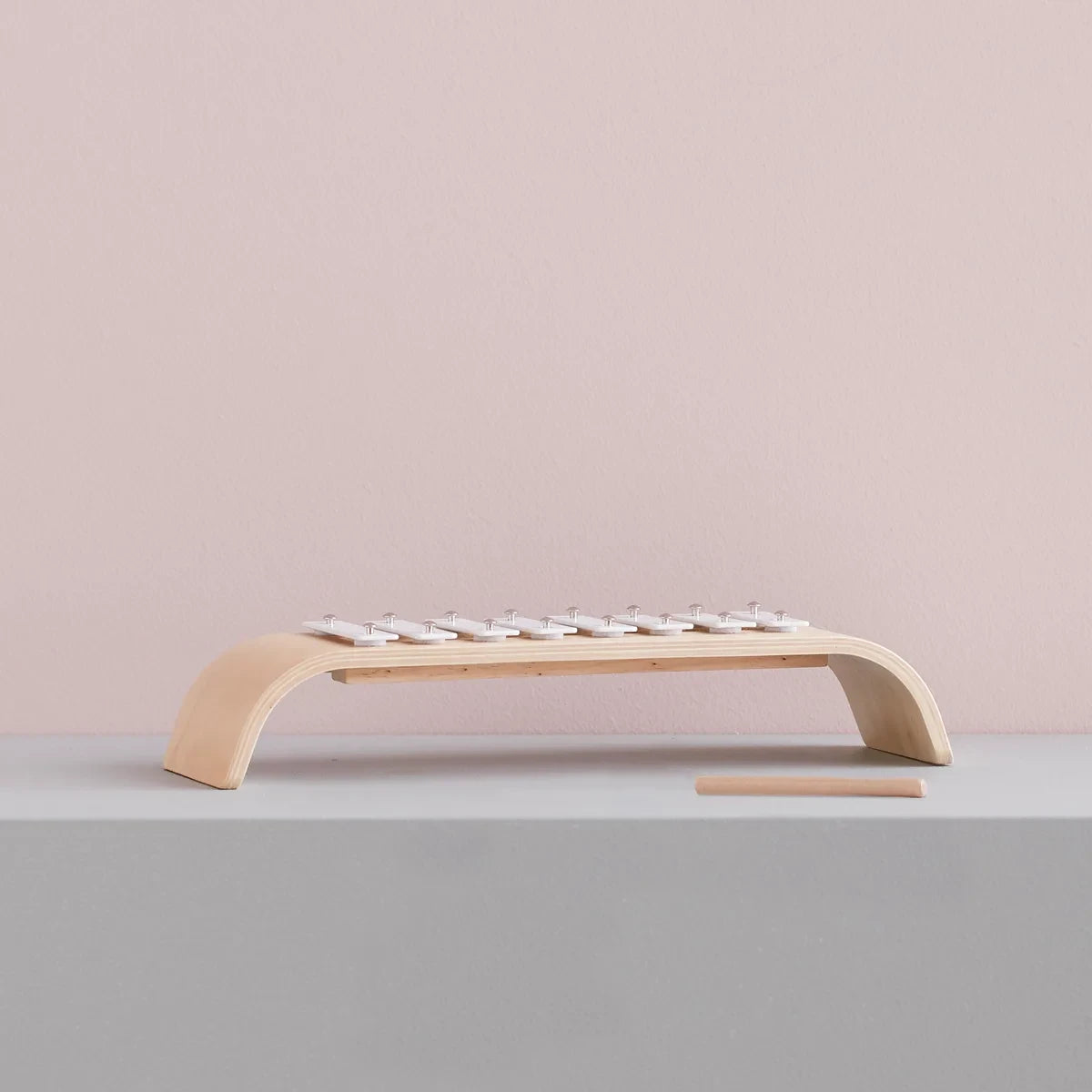 Kid's Concept - Xylofoon wit - Natuurlijk hout