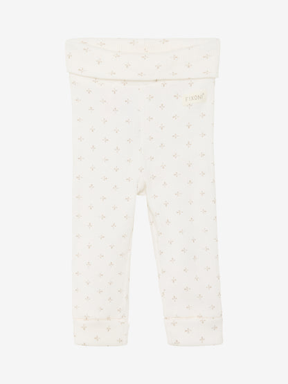 Legging - Biologisch katoen - Wit/Gardenia - Fixonia voor