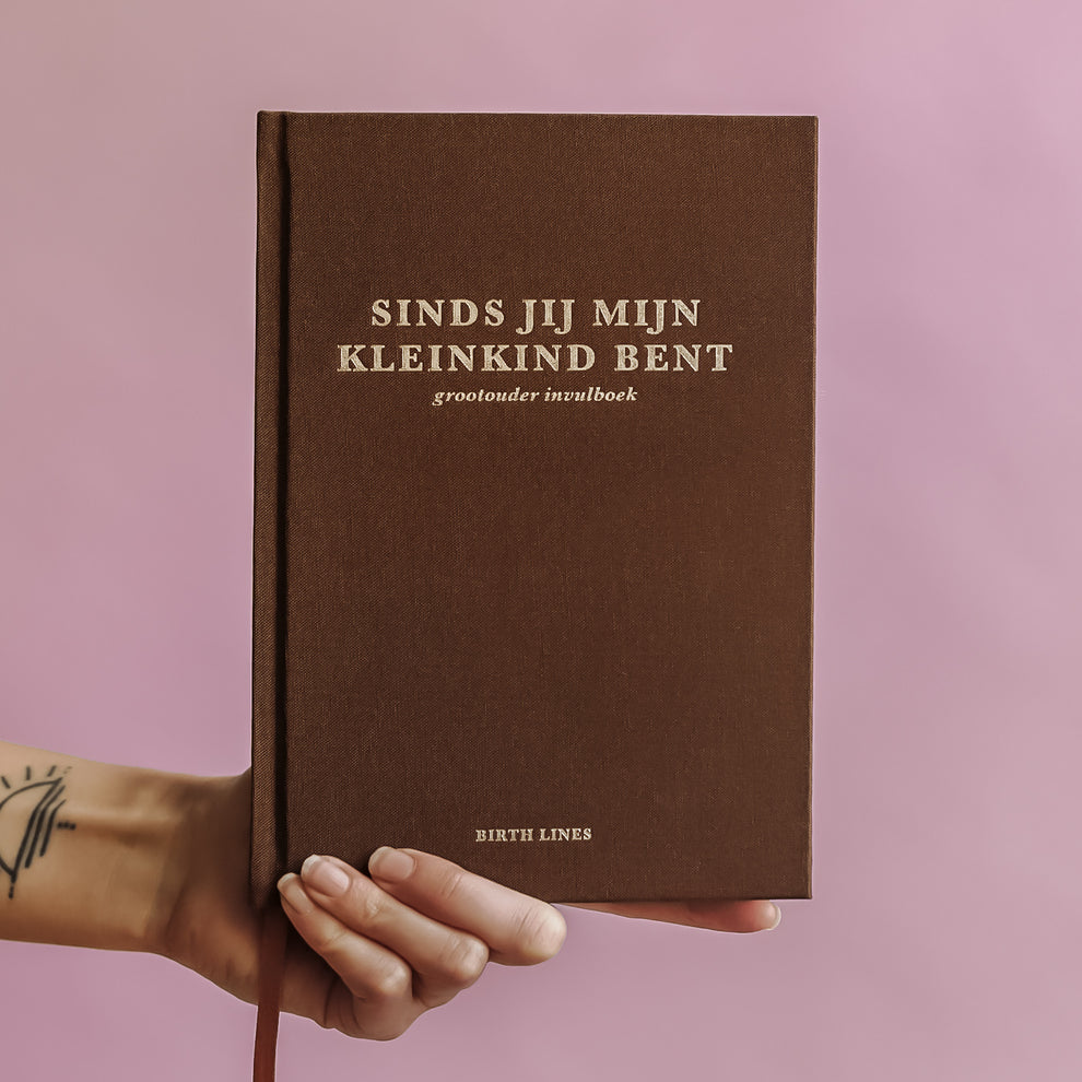 Sinds jij mijn kleinkind bent – Großeltern-Eintragebuch mit Erinnerungen und Lebensweisheiten für 10 Jahre – Birth Lines