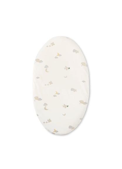 Hoeslaken ovale wieg -Fitted Sheet - Biologisch katoen - Moonboon - over the moon