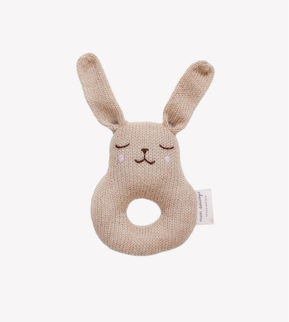 Sanfte Rassel - Hase - Alpaka-Wolle - Sand/Beige - Main Sauvage