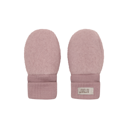 Baby wantjes - Merino wol fleece 2-laags - HUTTEliHUT woodrose