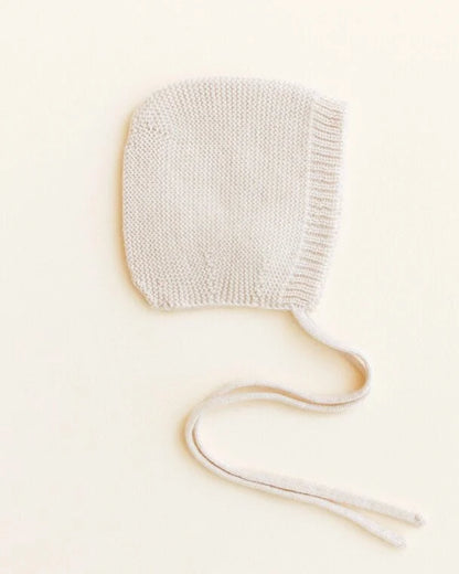 Bonnet Dolly - Baby Strikmutsje - Merinowol - HVID