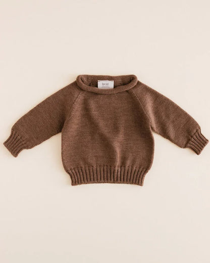 Pullover Georgette - Baby-Pullover - Merinowolle - HVID