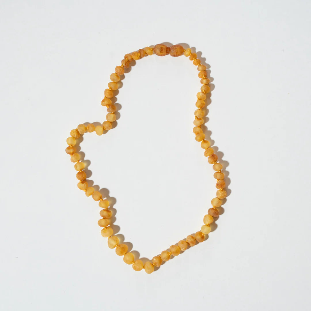 Barnsteen ketting Raw Honey - 32 cm - Kids 0-3 jaar - Nirrimis