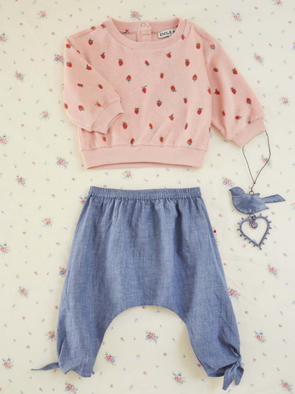 Pumphose - Sarouel Bebe - Baumwolle - Jeansblau - Emile et Ida