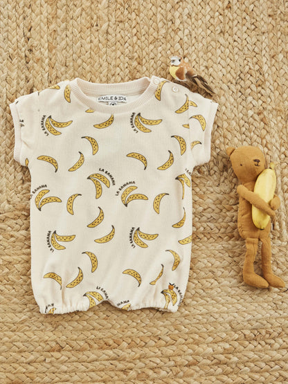 Playsuit Bananen - Frottee - Combibloomer Imprime - Emile et Ida