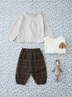 Flanellen broek met ruit - 100% katoen - Flannel Boreal - Émile et Ida