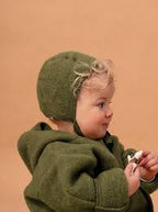 Tie hat - Bonnet - Wool fleece - Organic merino wool - Engel Natur