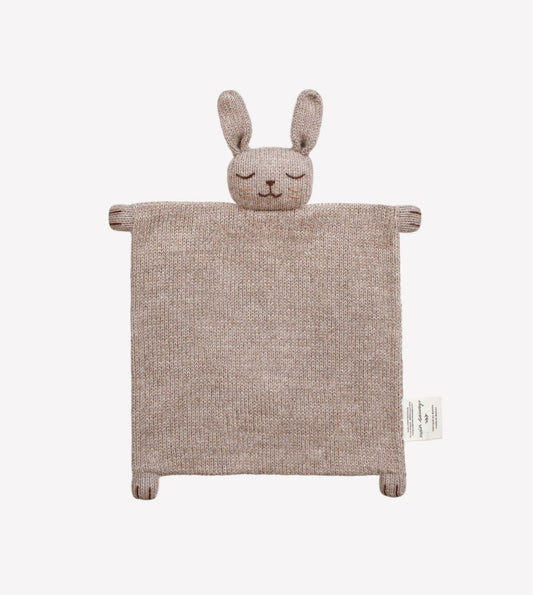 Gebreid knuffeldoekje - Alpaca wol - Bunny/Konijn - Sand - Main Sauvage
