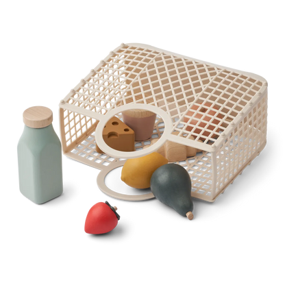 Speelgoed boodschappenset - Florin - Mandje met houten etenswaren - Liewood product