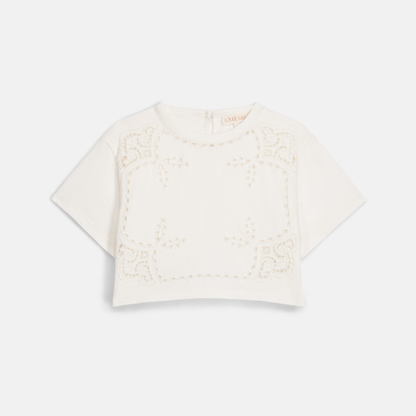 T-shirt Kalistee - Biologisch katoen - Off White/Wit - Louise Misha voor