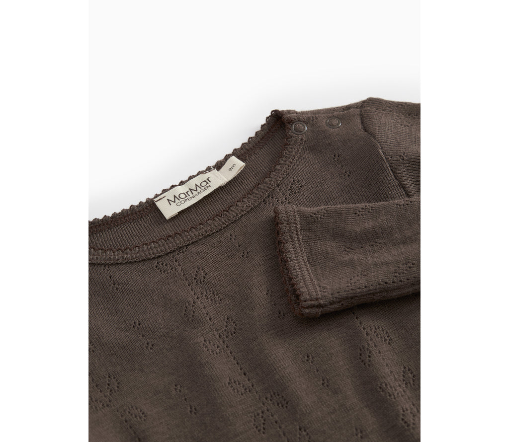 Romper Pointelle - 100% merinowol - Benedikte - MarMar Copenhagen - voorkant - afbeelding 2