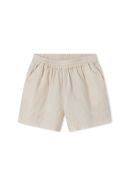 Linnen kort broekje - Pinon - Kit/Beige - MarMar Copenhagen voor