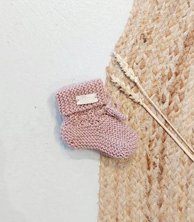 Baby booties - 0-6 months - Merino wool - Handmade - Softie Baby Musthaves