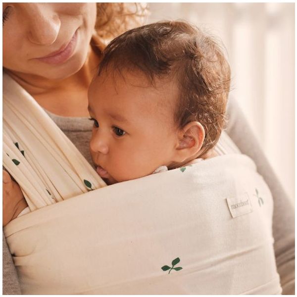 Baby-Tragetuch – Baby Wrap – Leaves – Bio-Baumwolle – Moonboon
