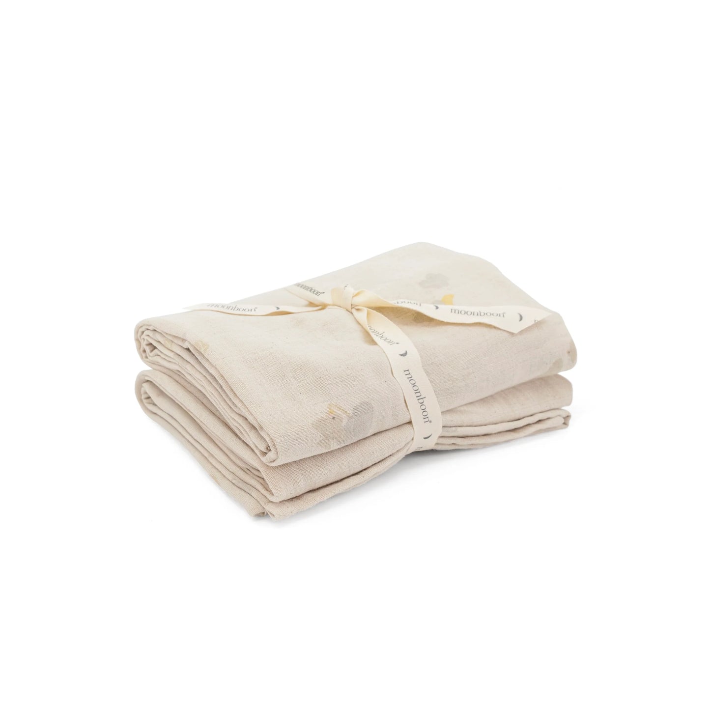 Hydrophile Tücher - 2er-Pack - Over the Moon - 65x65 cm - Bio-Baumwolle - Moonboon