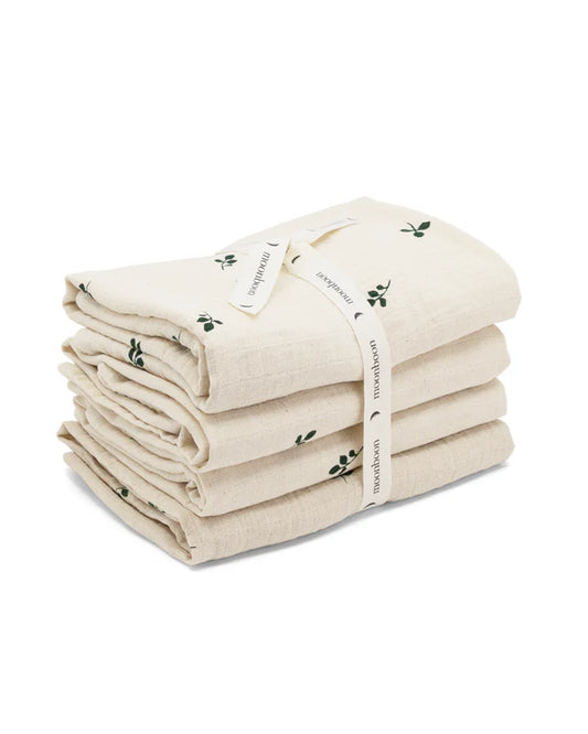 Muslin cloths - Organic Muslins - 65x65cm - 4 pack - Organic cotton - Moonboon