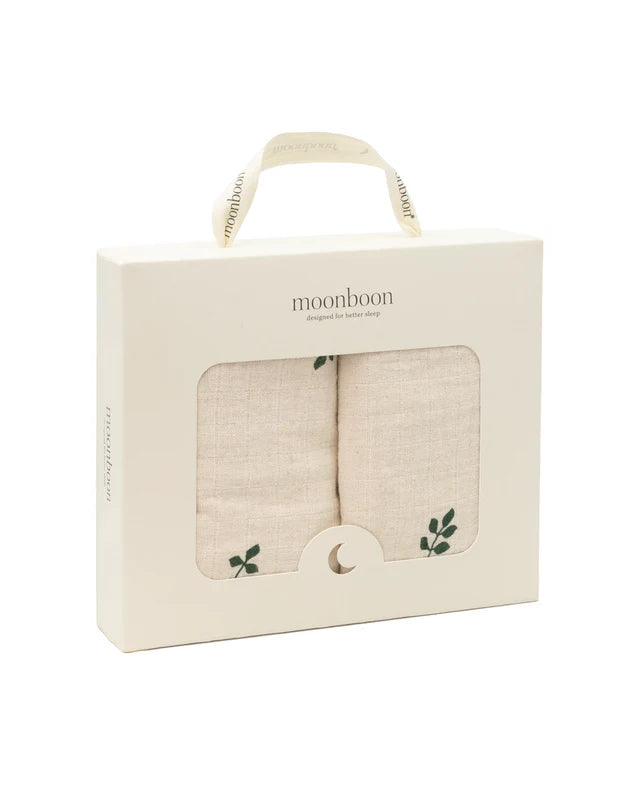 Hydrophile Tücher - 2er-Pack - Over the Moon - 65x65 cm - Bio-Baumwolle - Moonboon