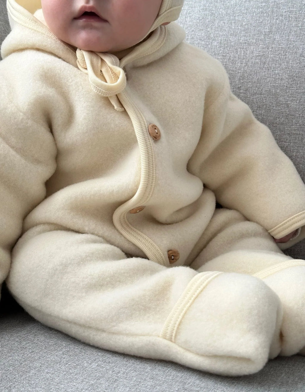 Overall/Jumpsuit - Organic Wool Fleece - Engel Natur