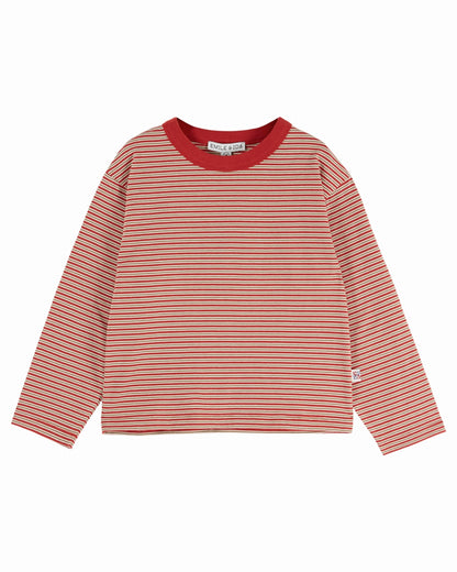 Gestreepte longsleeve – Feu – Biologisch katoen - Emile et Ida