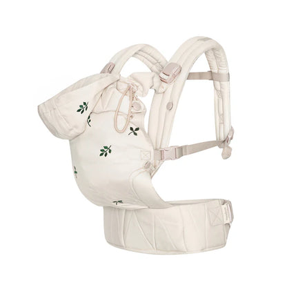 Ergonomische Babytrage – Bio-Baumwolle – Magnetschnallen – Beige – Moonboon