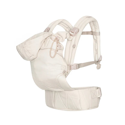 Ergonomische Babytrage – Bio-Baumwolle – Magnetschnallen – Beige – Moonboon