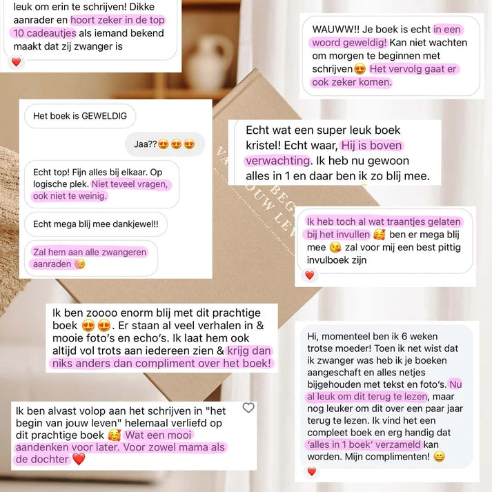Het begin van jouw leven – All-in-one Schwangerschafts- und Baby-Erinnerungsbuch von 0 bis 1 Jahr – Birth Lines