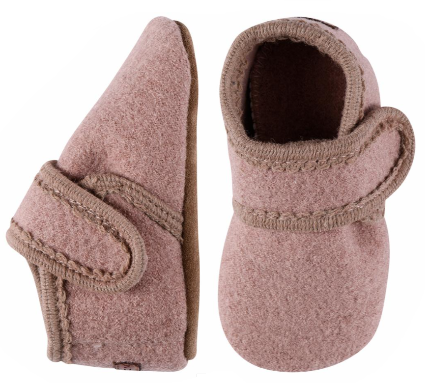 Pantoufles en laine - Pantoufles classiques en laine - Chaussons intérieurs - Beige - MELTON