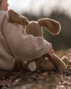 Floppy Tier Kuscheltier Groß – Hase – Biobaumwolle/Wolle – Beige – Senger Naturwelt