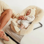 Merinowolle Kinderwagen-Einlage Snuggler® - Milk - BINIBAMBA