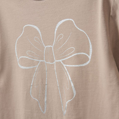 Top korte mouw Asita - Modal katoen - Oud roze - Sofie Schnoor close up