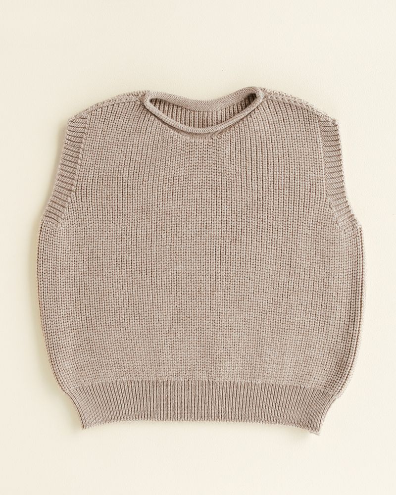 Vest Harvey Kids - 100% extra fine Italiaanse merino wol - HVID