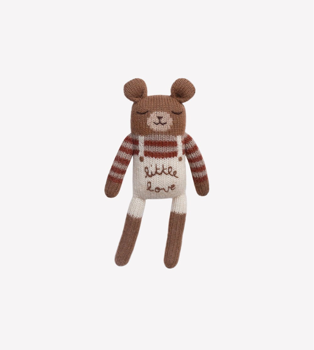 Gebreid knuffel beer/teddy - Little love  - Alpaca wol - Main Sauvage