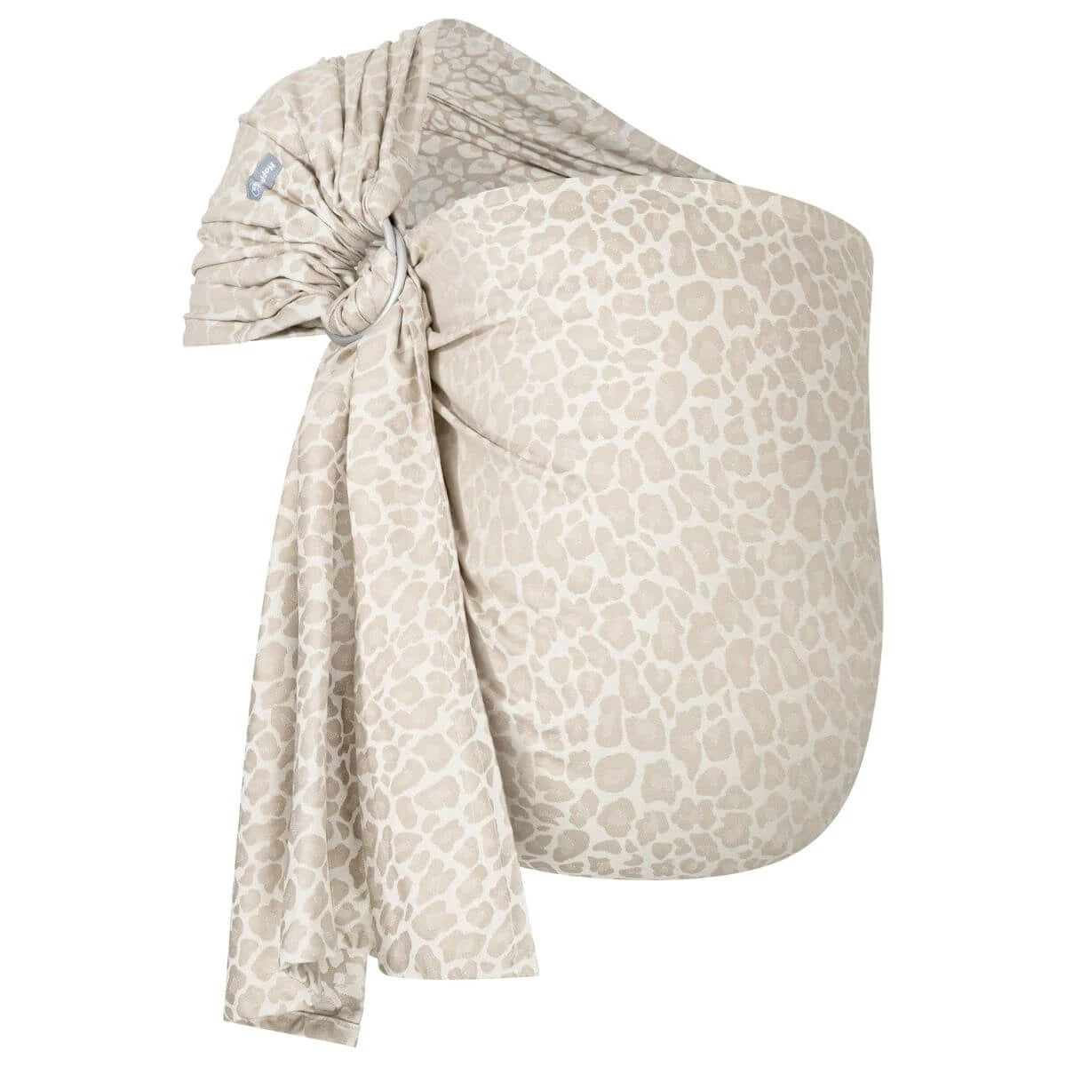 Ring-Sling Kigali – Écharpe de portage ringsling ergonomique à imprimé léopard – 100 % coton – Hoppediz
