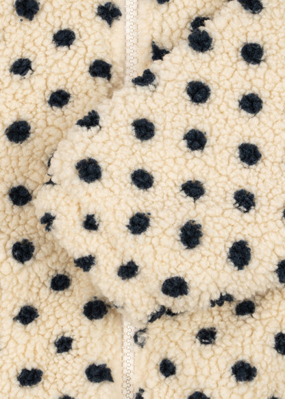 Teddy jas - Jody Embroidery Teddy Jacket GRS - Polka dot/Cherry - Konges Sløjd