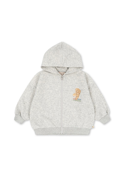 Sweatervest Lou met tijgerprint – Grey Melange – Konges Sløjd