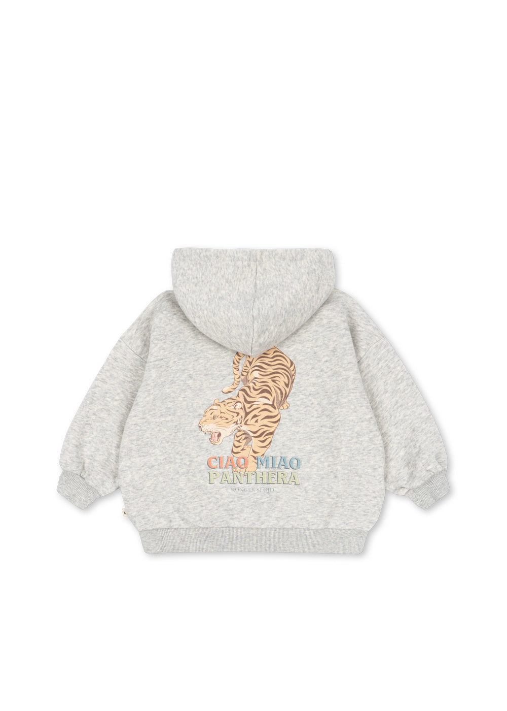 Sweatervest Lou met tijgerprint – Grey Melange – Konges Sløjd