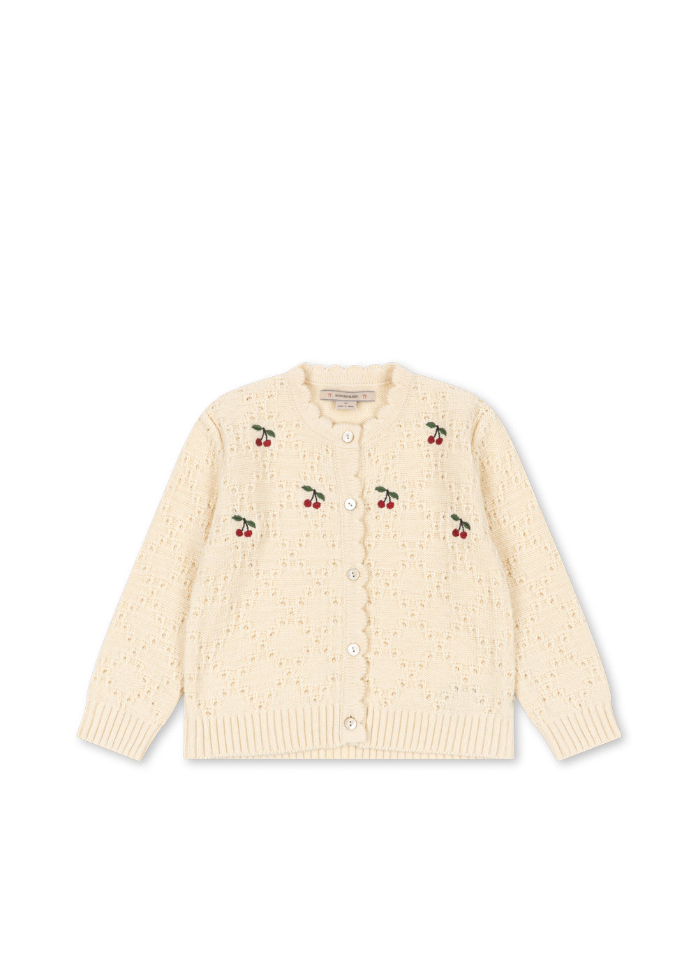 Cardigan Cocolo - 100% laine - Ajour/Buttercream - Konges Sløjd