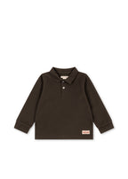Polo met lange mouwen Florian – Slate Black – Biologisch katoen – Konges Sløjd