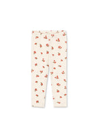 Minnie Pants – Rosa Rouge – Weiche Babyhose mit Blumenprint – GOTS Bio-Baumwolle – Konges Sløjd
