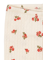 Minnie Pants – Rosa Rouge – Weiche Babyhose mit Blumenprint – GOTS Bio-Baumwolle – Konges Sløjd
