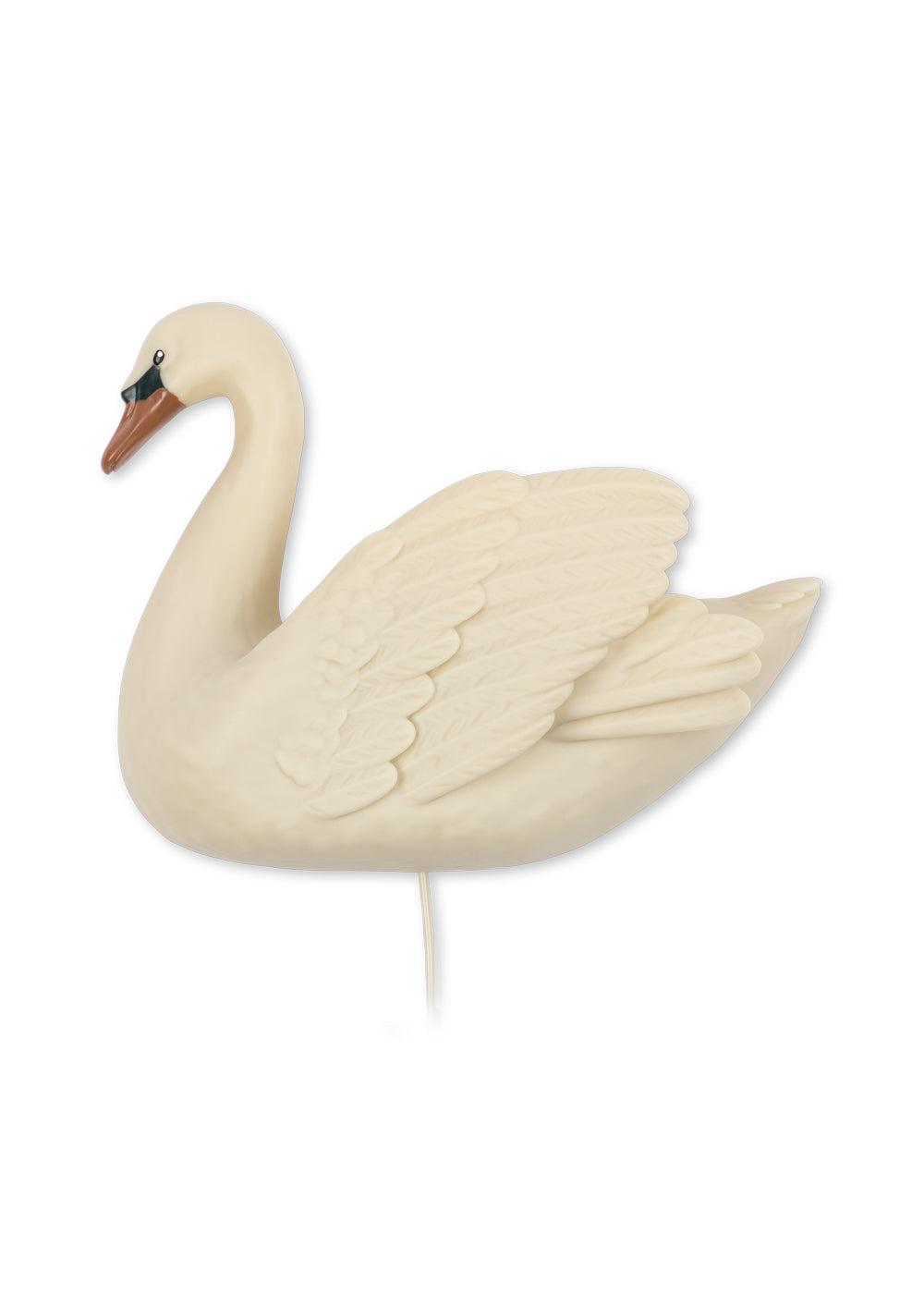 Swan Wall Lamp Beigeshell – LED-Wandlampe Schwan mit Dimmer fürs Kinderzimmer – Konges Sløjd