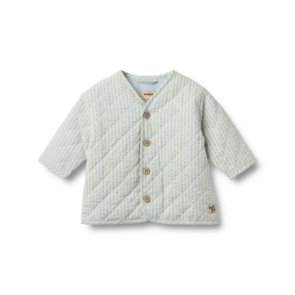 Zomerjasje - Quilt Jacket Saxo - Biologisch katoen - Summer sky stripe/Blauw - Wheat voor