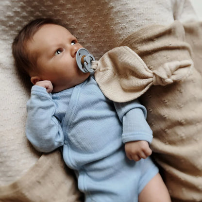 Wrap bodysuit - 100% merino wool - Joha