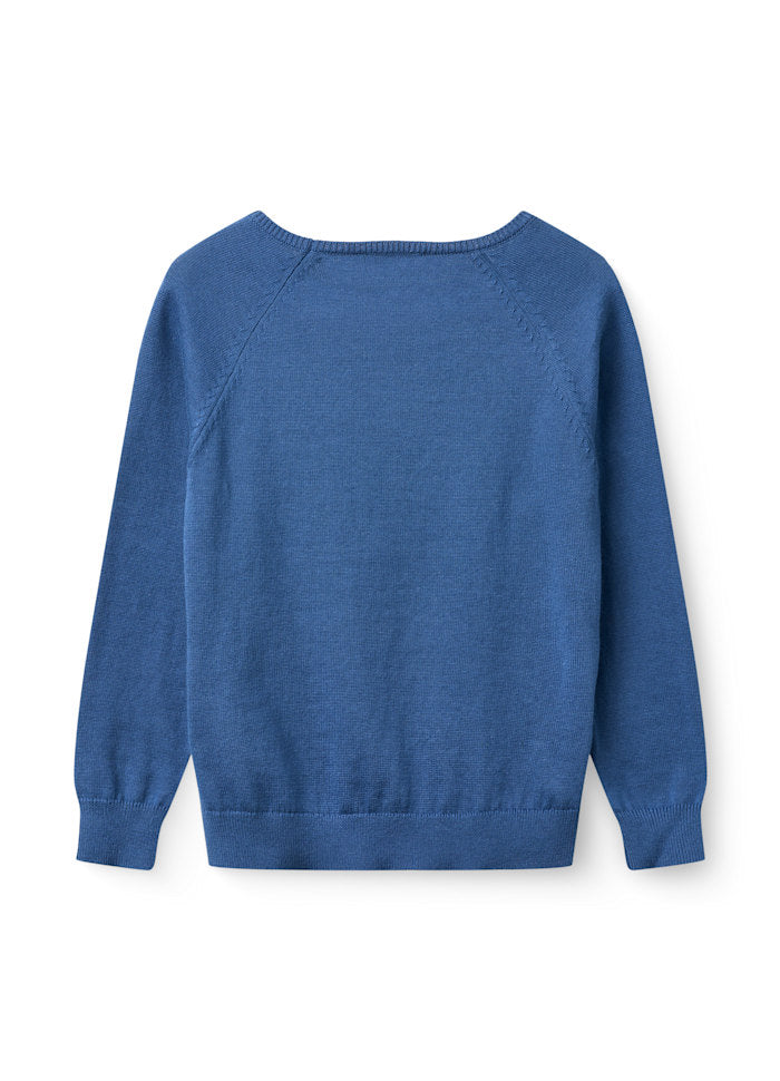 Dünner Sweater Eagles - Bio-Baumwolle - Kobaltblau - Copenhagen Colors